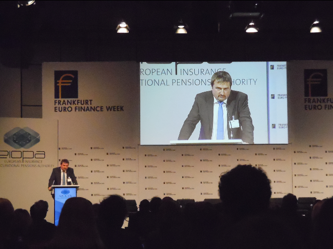 Olivier Guersent, Director General, DG FISMA at the European Commission, EIOPA annual conference, Frankfurt 2015 ©Solvency II Wire