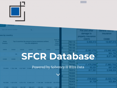 SFCR Database, powered by Solvency II Wire Data